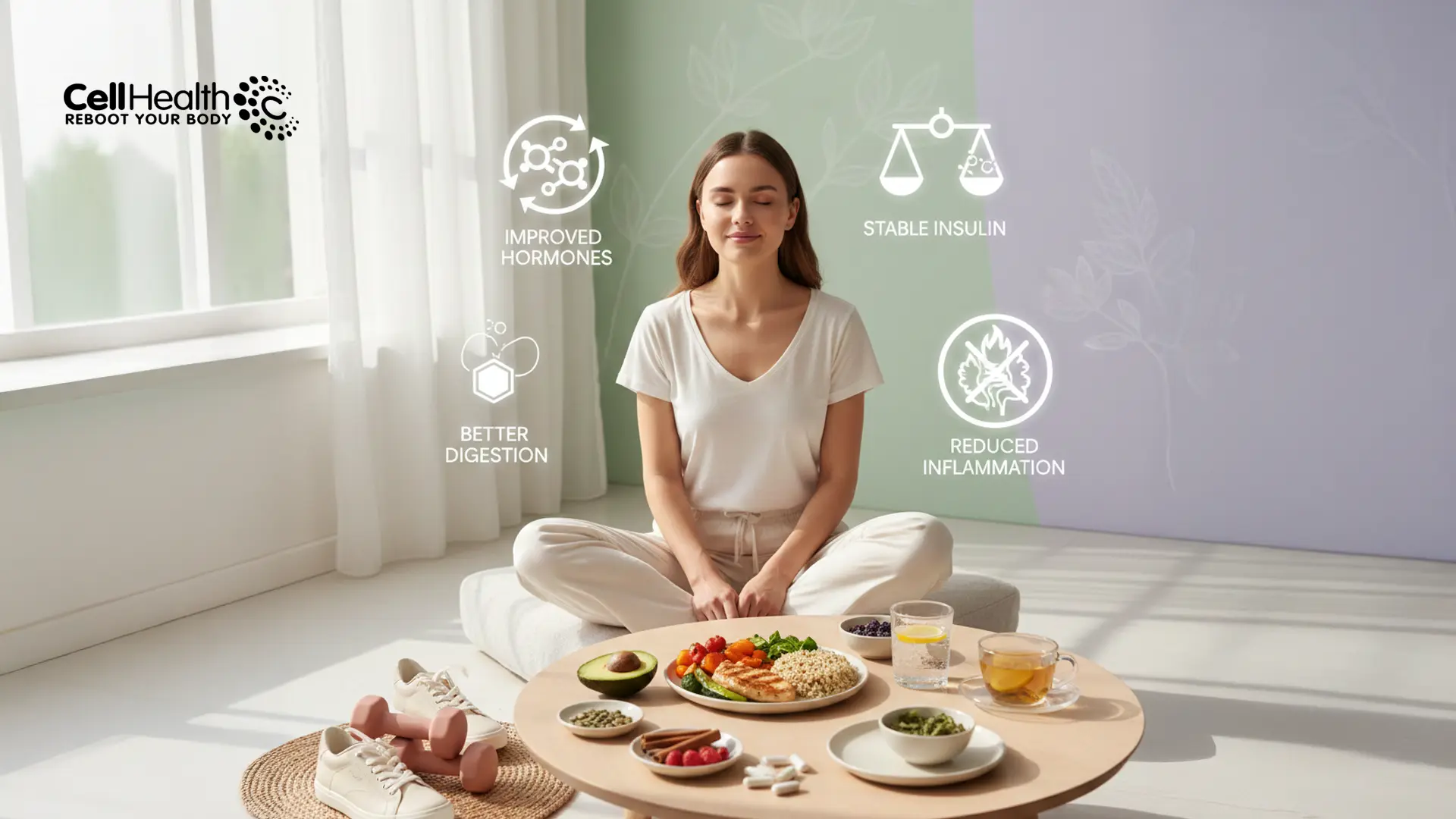 Woman managing PCOS with naturopathy for healthy and effective weight loss